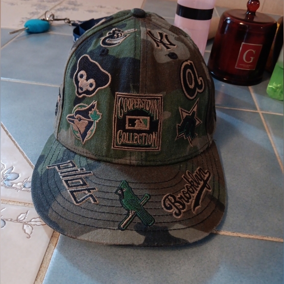 Cooperstown Collection Camouflage Baseball Cap 7 1/4 - Picture 1 of 6